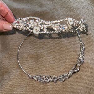 Elegant Silver Floral Headband